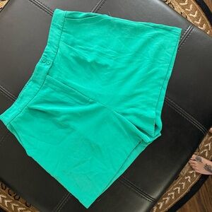Skies Are Blue Green Women's Shorts